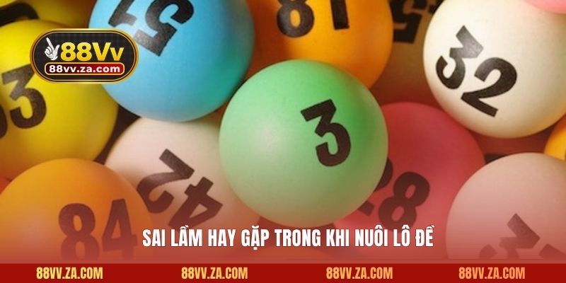Sai lầm hay gặp trong khi nuôi lô đề